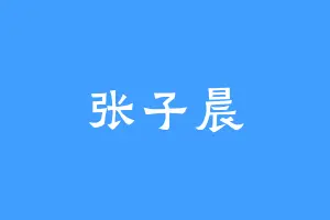 张子晨