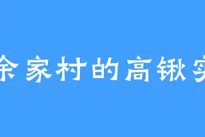 余家村的高锹实