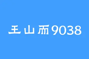 王山而9038