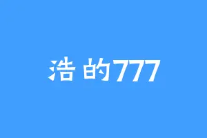 浩的777