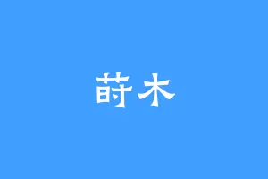莳木