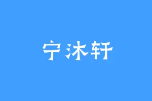 宁沐轩