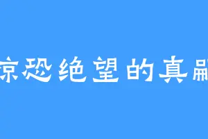 惊恐绝望的真嗣