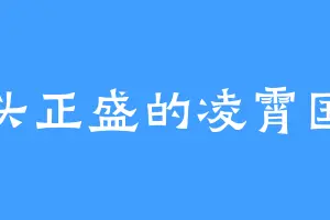 风头正盛的凌霄国主