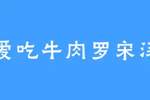 爱吃牛肉罗宋汤