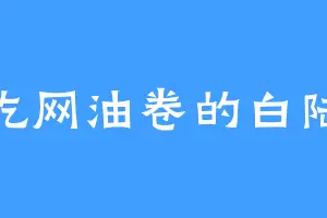 爱吃网油卷的白陆逸