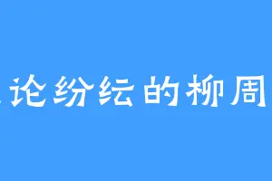 议论纷纭的柳周臣