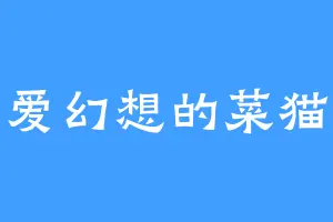 爱幻想的菜猫