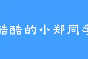酷酷的小郑同学