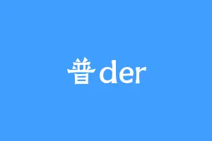 普der