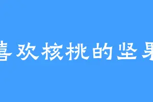 喜欢核桃的坚果